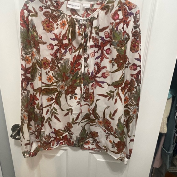 Liz Claiborne top p medium longsleeve pullovers - Picture 1 of 10